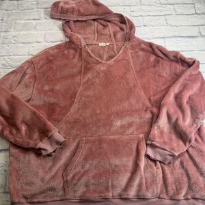 Easel Soft Pink Fleece/Plush Fabric Hoodie. So comfy and cozy! Size 2X